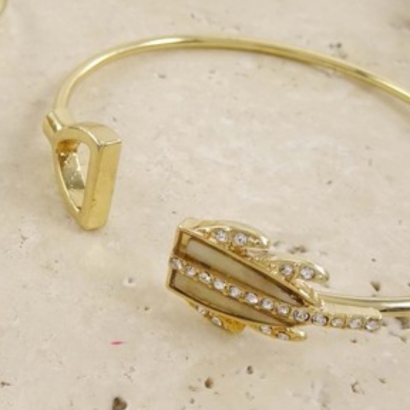 colorful rhinestone cuff lends refined elegance - Picture 4 of 5